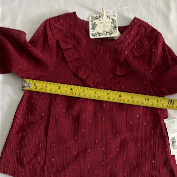 Chelsea & Violet Red Blouse with Balloon Sleeves - Picture 6 of 9